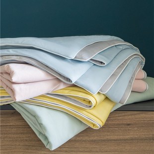 明治西川 双拼小松精炼填充A类可机洗 夏凉被冰激凌凉感空调被AB版