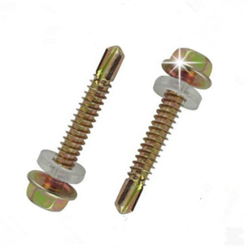 外六角钻尾螺钉彩钢瓦钉燕尾螺丝钉自钻自攻钻尾螺丝M5.5 按盒卖
