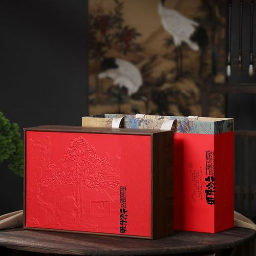 中秋高档茶叶包装盒空礼盒红茶岩茶摆泡铁罐半斤礼盒装空盒定制