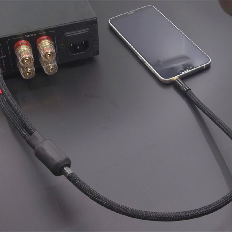 伟良精心制作3.5一分二RCA音频线 对录线 信号线/4N无氧铜