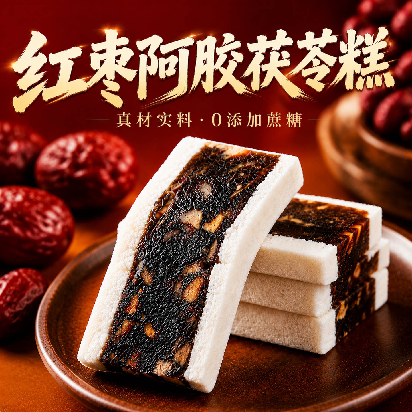 茯苓糕红枣阿胶官方旗舰店正品