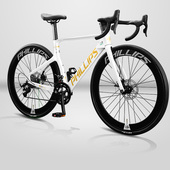 菲利普镁合金公路自行车全内走线120响花鼓手变一体油碟破风700C