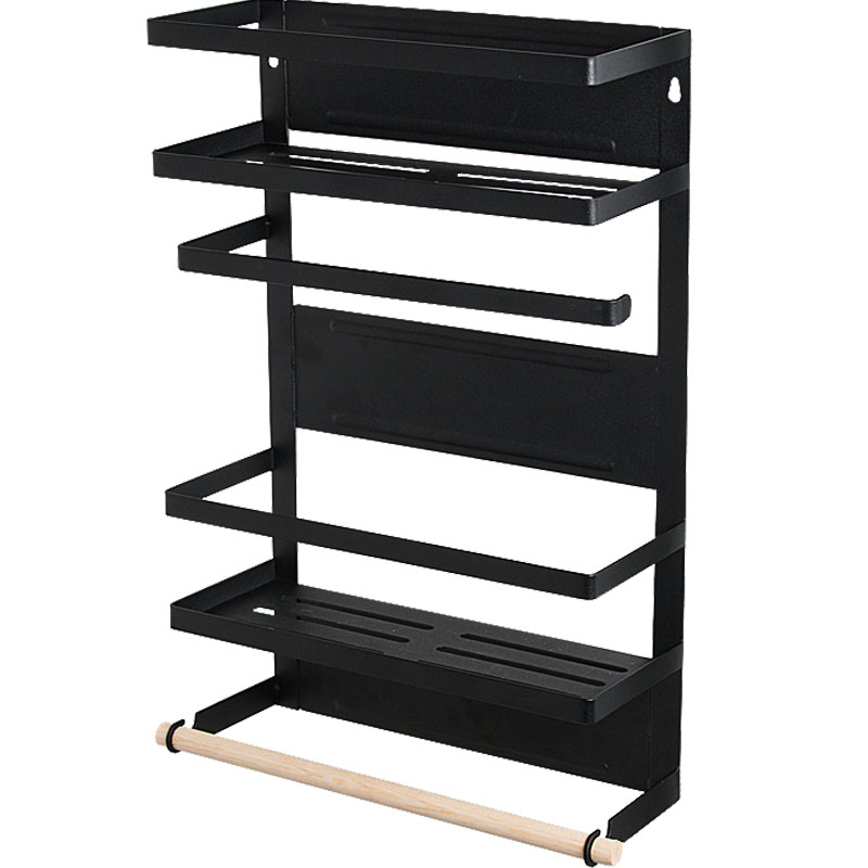 冰箱置物架侧壁挂架多功能家用厨房收纳架磁吸免打孔洗衣机置物架