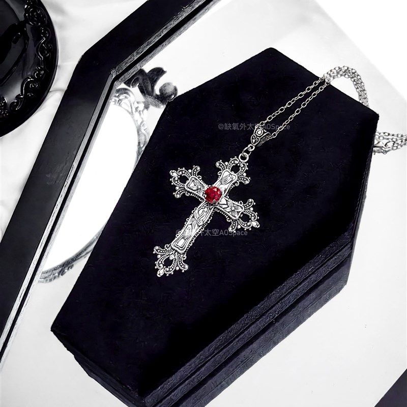 缺氧外太空【恶之棺】棺材暗黑系丝绒天鹅绒项链戒指饰品收纳盒