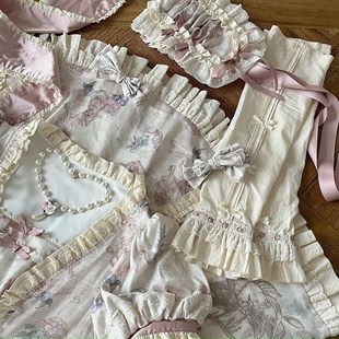 小熊故事集 现货 原创Lolita刺绣复古doll连衣裙OP 全款