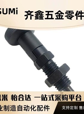 ZAE51细牙螺纹ZAE61自锁型旋钮柱塞PXYAS10/12/16分度伸缩销PXYKS