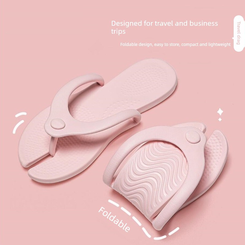 旅行折叠拖鞋女便携式出差温泉酒店浴室防滑可洗澡一次性拖鞋男
