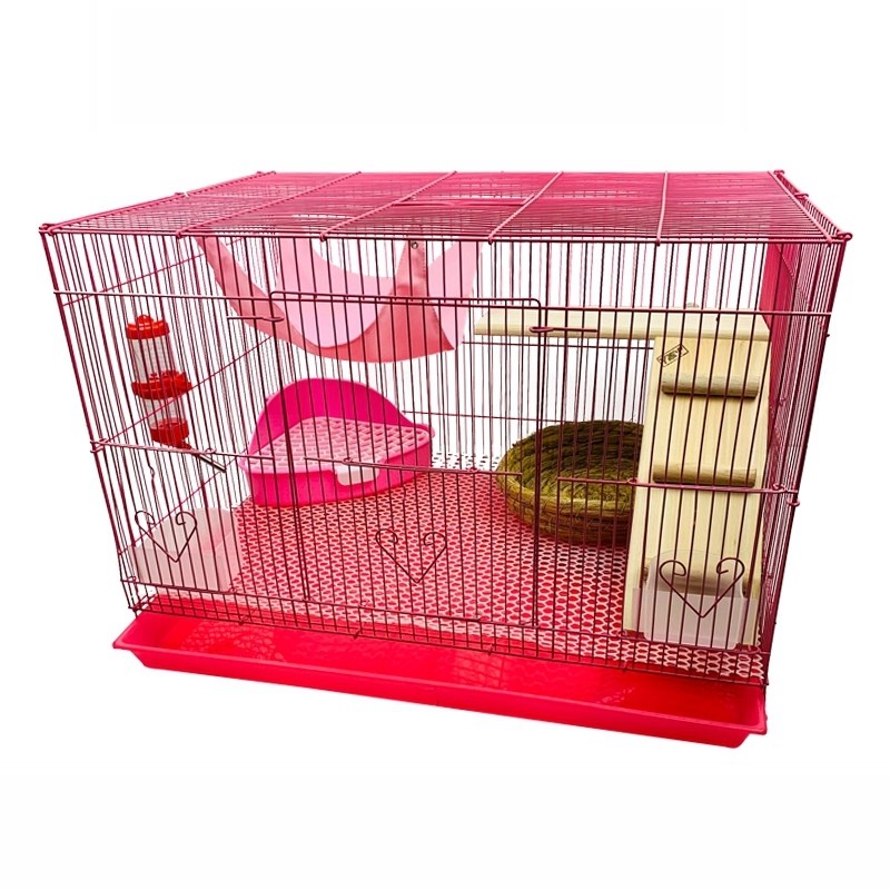 速发小兔子笼子室内自动清粪荷兰猪龙猫豚鼠家用超大号兔笼子