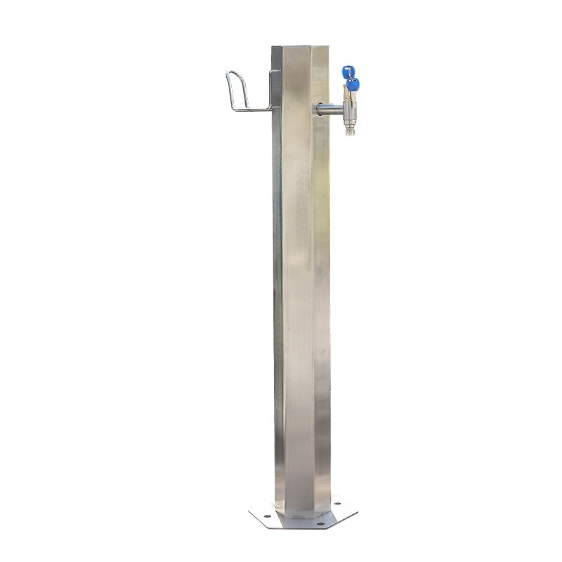 304不锈钢户外带锁水龙头防盗防冻立柱别墅花园庭院室外接水家用