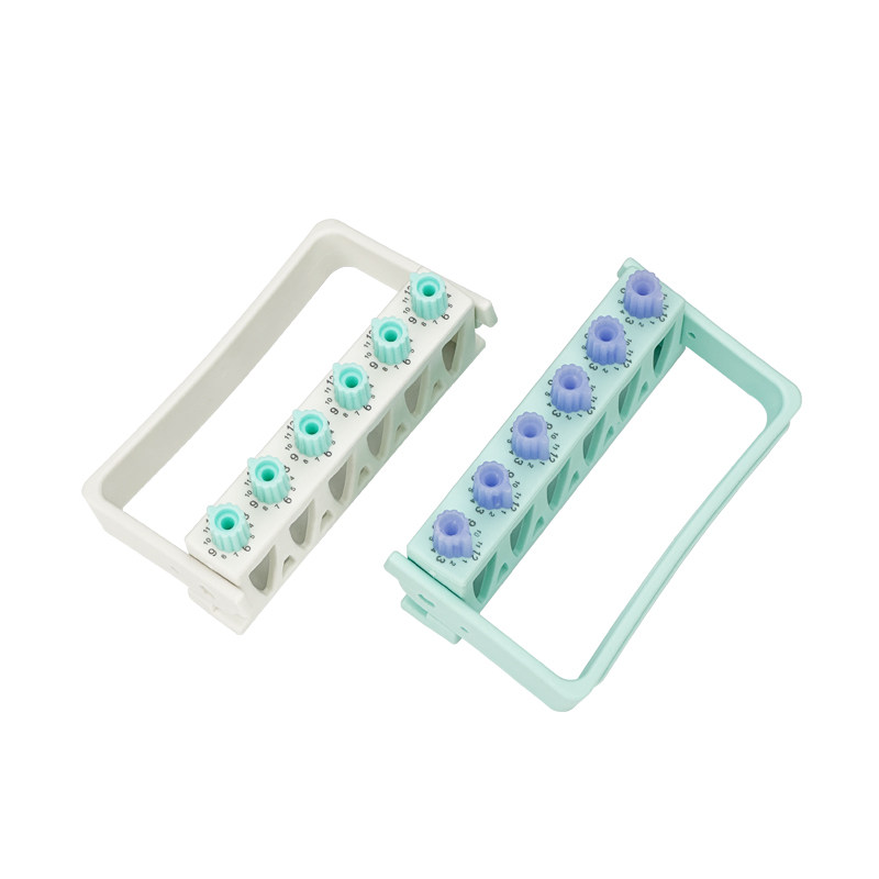 牙科6孔根管锉记数器消毒架扩大针架可防止断针可高温消毒工具盒