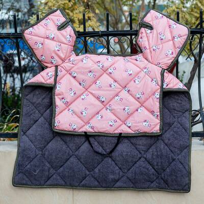 冬季加绒挡风被防水四季双面电车春秋薄款电瓶Q车电动摩托车防风