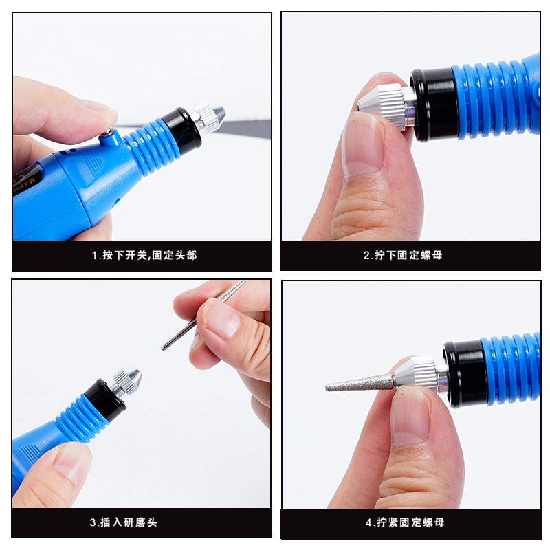 3D打印模型套装diy手工制作材料迷你电动打磨器 高达打磨机工具