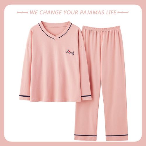 北极绒春秋季睡衣女纯棉长袖薄款可爱学生家居服2025年新款两件套