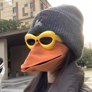 乌鸦口罩3d立体会动鸟嘴型棉布口罩保暖透气鸭嘴口罩创意cos面具