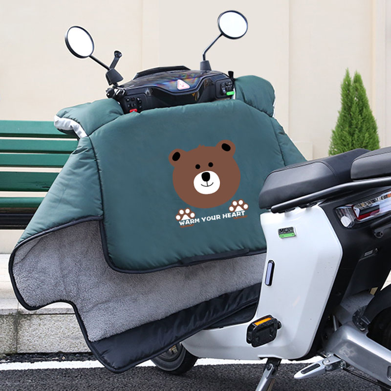 男士电动车挡风被冬季加绒加厚保暖电瓶双面防水防风罩小牛