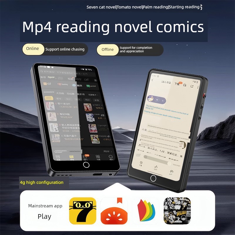 L Mp4可以拍照Mp3随身听高中学生版Mp5听音乐专用与相机Mp9播放器