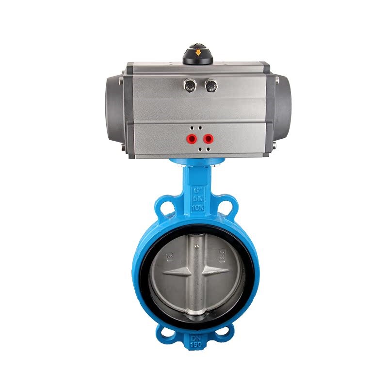 气动对夹蝶阀D671X-16Q环保水处理设备切断阀灌溉管道开关阀D100