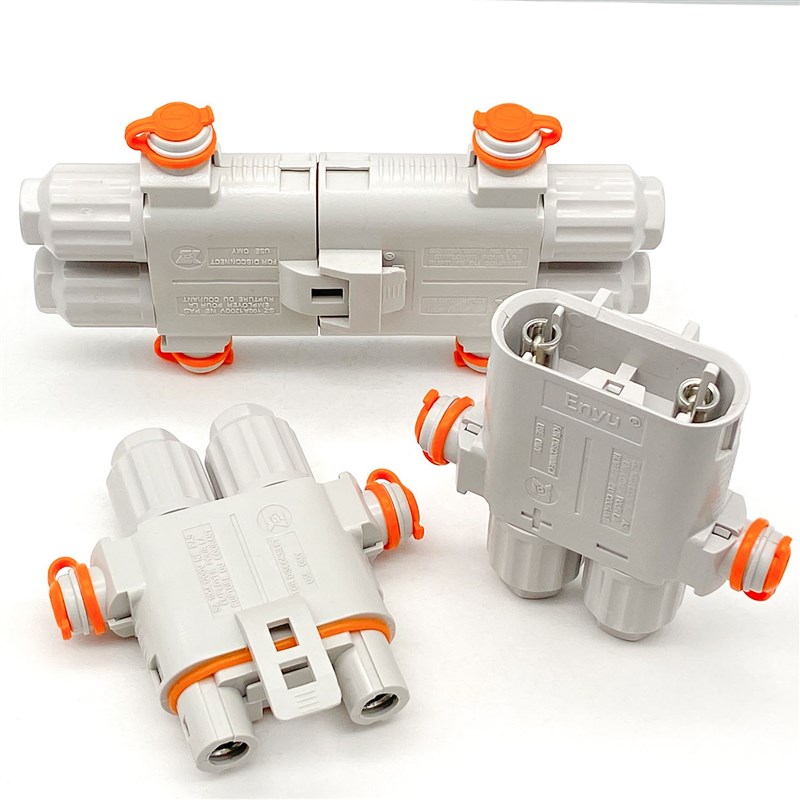 驻车空调连接器公母对接防水插头12V24v大功率100A汽车锂电池插座