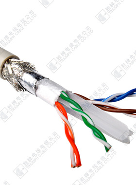 网络宽带光纤CAT5E信息传输双绞对绞4*2*24AWG无屏蔽灰色环保网线