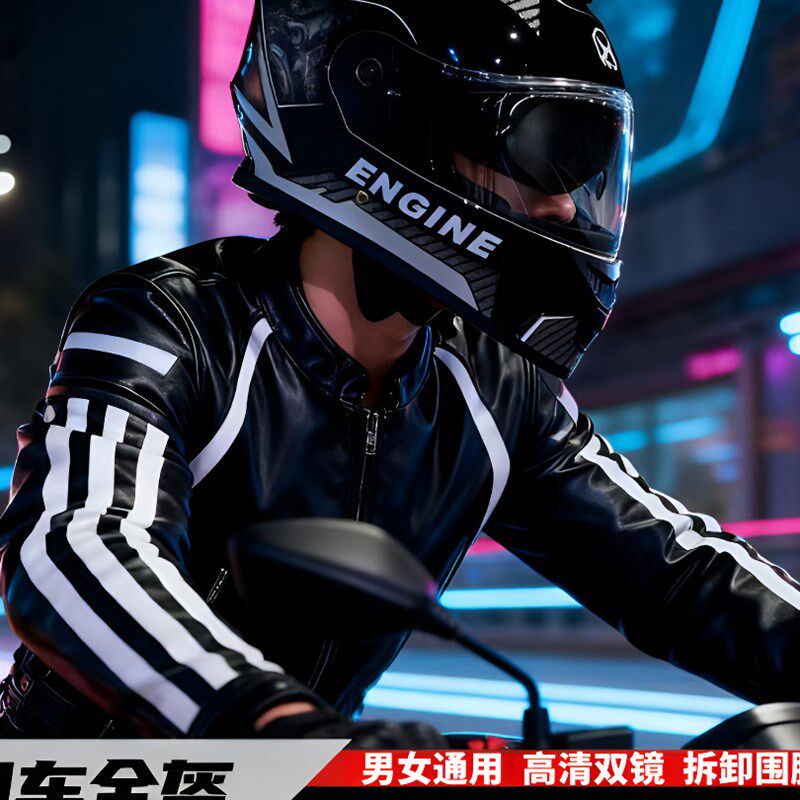 3C/DO认证电动头盔男女通用四季骑行保暖全盔机能炫酷个性