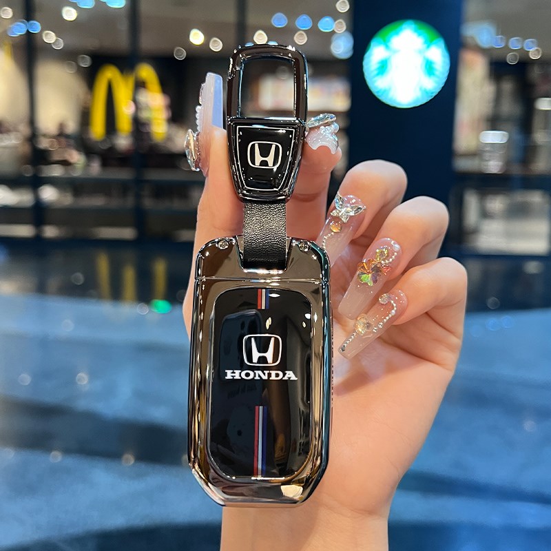 适用于老款本田9.5代雅阁钥匙套九代半思域凌派CV缤智XV车扣壳