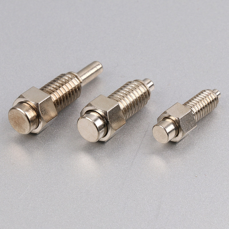 M8黄铜镀镍防爆按键M6仪表控制箱面板操作控制按钮外六角圆头开关