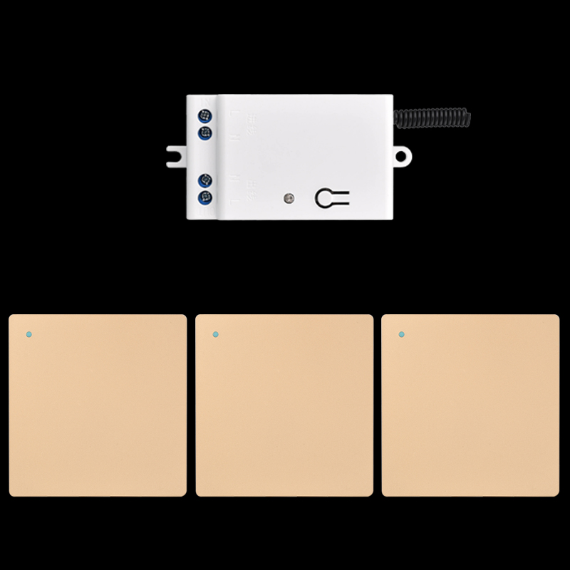 自发电无线遥控开关无线遥控模块220V家用灯免布线随意贴远程智能