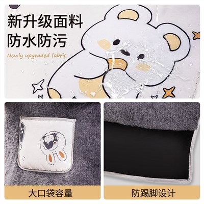 儿童电动车冬天挡风被加厚绒大亲子电瓶摩托双面防水防风罩24新款
