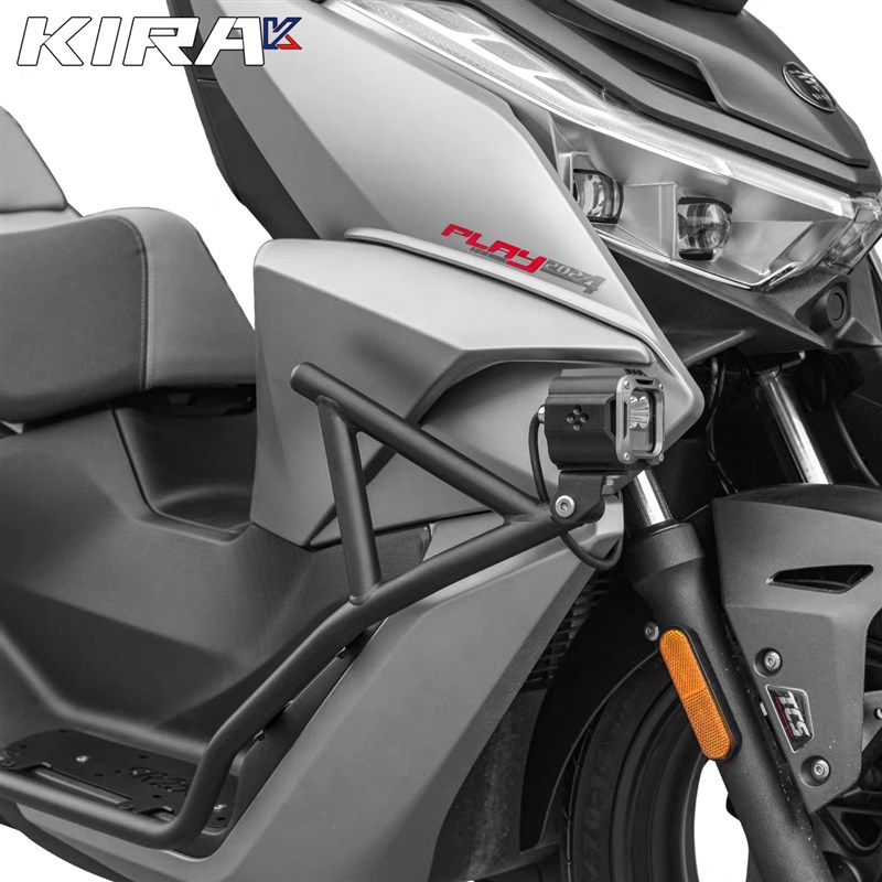 适用于无极SR250GT保险w杠改装护杠大包围排气管保护杠车身护架