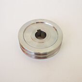 120MM双槽钢丝绳中心轮子内孔25 100 渣土车 自卸车自动篷布配件W