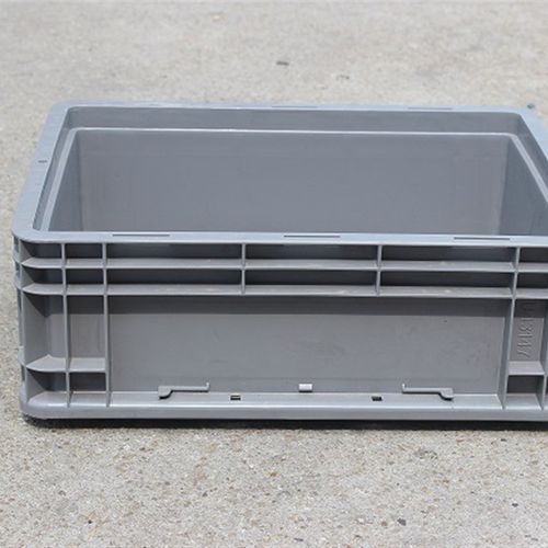 43148带翻盖物流箱4316斜插欧标配件箱子400-147塑料周转胶箱盒子