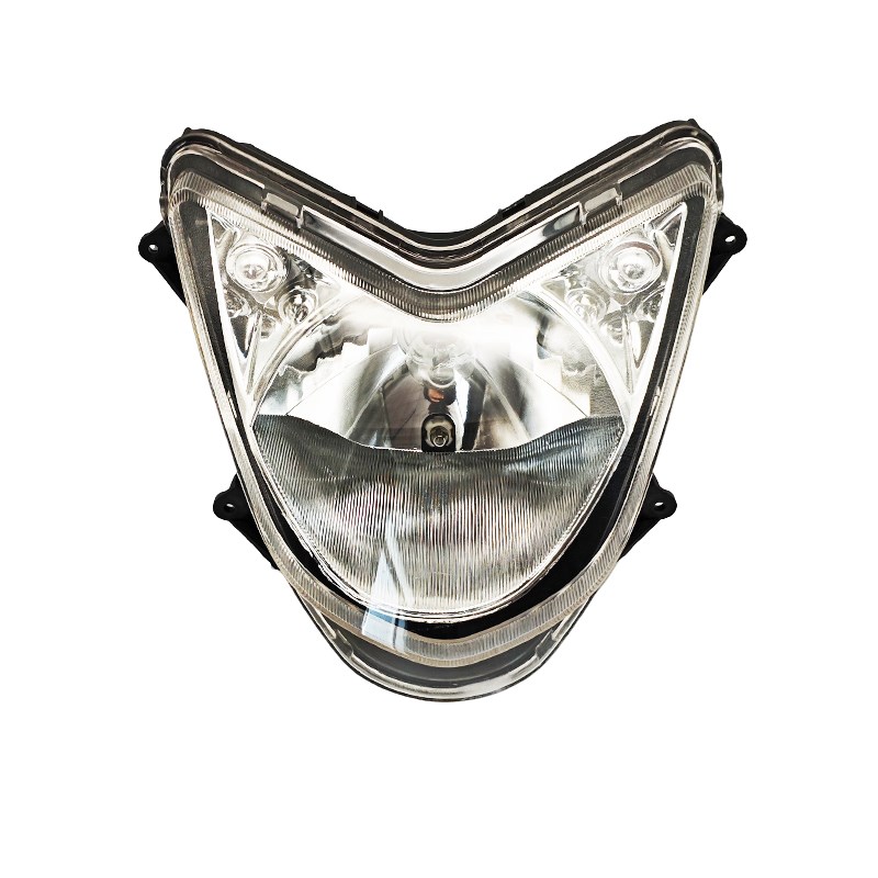 电动车迅鹰大灯总成电摩灯超亮踏板车摩托R车电动车透明大灯