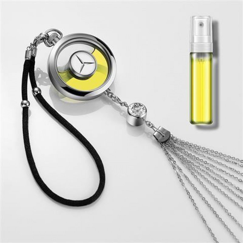 汽车香水车内挂饰金属平安符挂饰车标车N载悬挂式精油香薰挂件