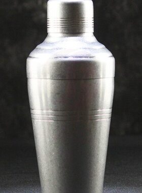 酒术不锈钢日式专业调酒壶英式摇酒器鸡尾酒磨砂雪克壶三段Shaker