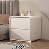 实木床头柜2024新款 简约现代小型轻奢高级感奶油风卧室家用床边柜