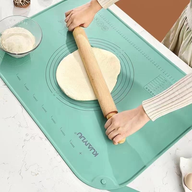 加厚硅胶揉面垫  食用级卡扣收纳多功能面粉垫  家用硅胶和面面板