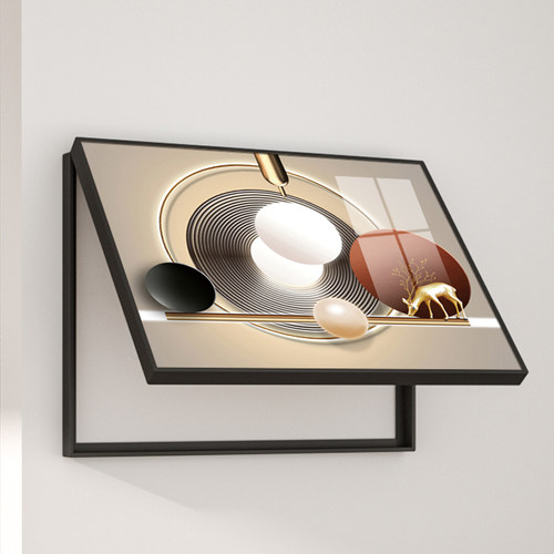 新款电表箱装饰画轻奢简约客厅挂画遮挡配电箱电闸开关壁画免打孔