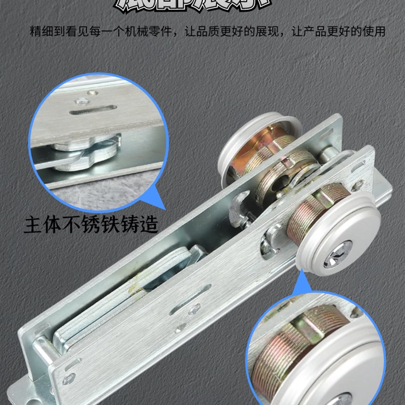 肯德基门锁有框玻璃门锁大钩锁直锁锁芯地弹门地锁双面锁 KFC门锁