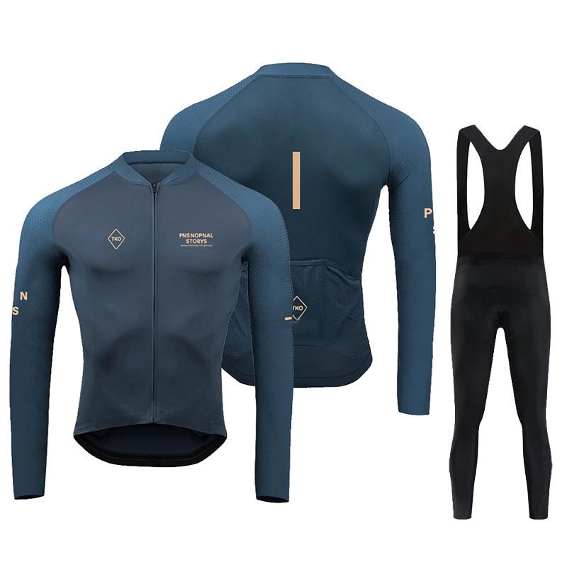 PAS春夏骑行服长袖男套装速干山地车服装自行车衣服公路车骑行裤