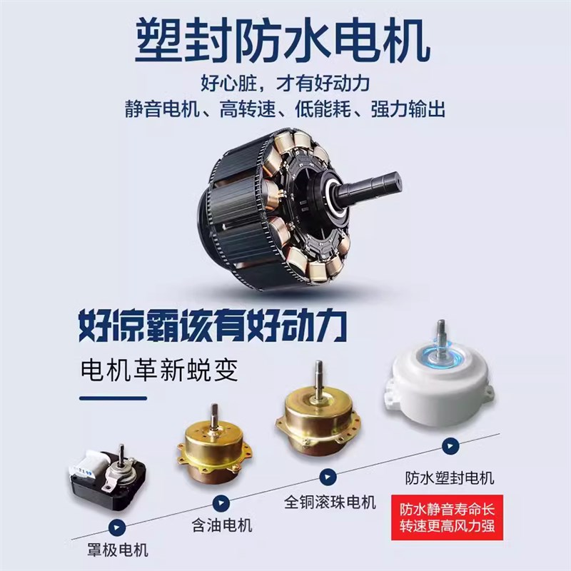 夏季厨房凉霸照明三合一多功能排气扇一体专用冷霸款冷风机嵌入式