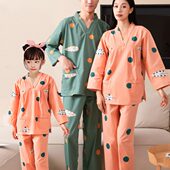 桑拿按摩服儿童长款 汗蒸服女纯棉长袖 大码 男款 洗浴家居服睡衣 长裤