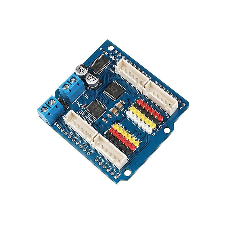 I2C控制 4路电机驱动器 4马达控制 麦轮底盘电机驱动 PCA9685扩展