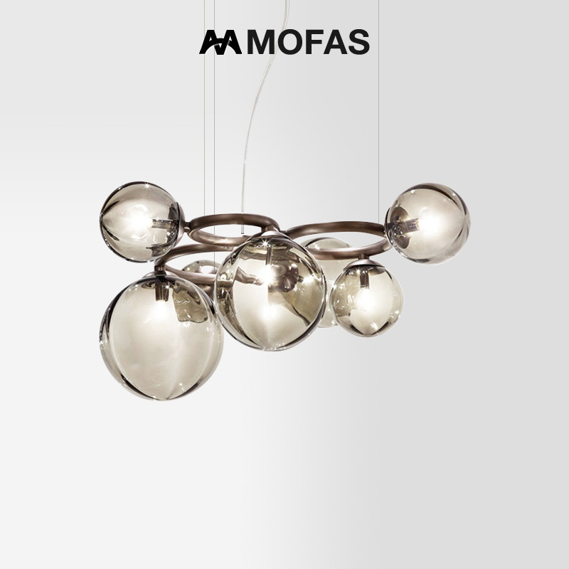 MOFAS现代北欧简约魔豆分子客厅灯具卧室主灯餐厅设计师创意吊灯