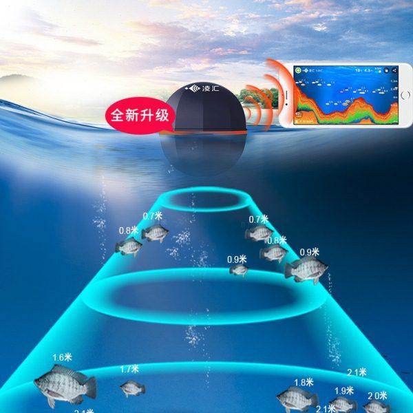 凌汇高清可视水下探鱼器手机无线超声波声纳找鱼测鱼器钓鱼探测器