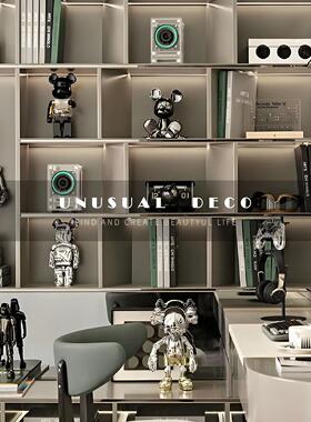 UNUSUAL 现代样板间男孩儿童房暴力熊公仔音响组合搭配装饰品摆件