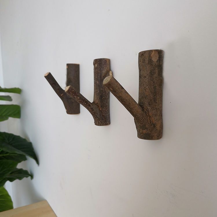 原生态树杈挂衣钩门后挂衣架墙上壁挂式挂钩免打孔创意个性衣帽钩