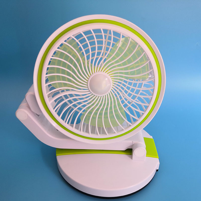 学生宿舍充电g电风扇太阳能蓄电池可携式牀上台灯风扇静音大风力