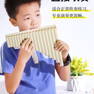 排箫16管18管初学入门C调乐器 易学弧形排笛小学生儿童演奏带软管