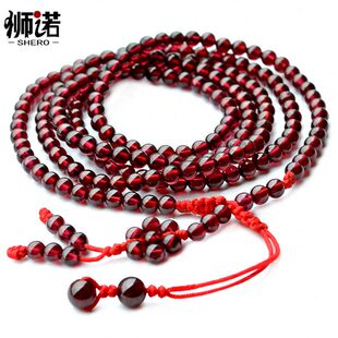 石榴石腰链绳女士款 本命年手工编织2025蛇年简约红绳腰带礼物饰品