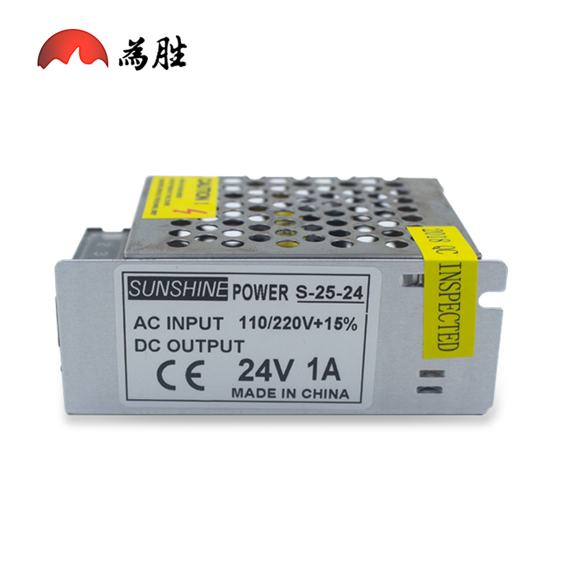 220V转24V开关电源工业直流电源 DC24V1A监控变压器适配器2A